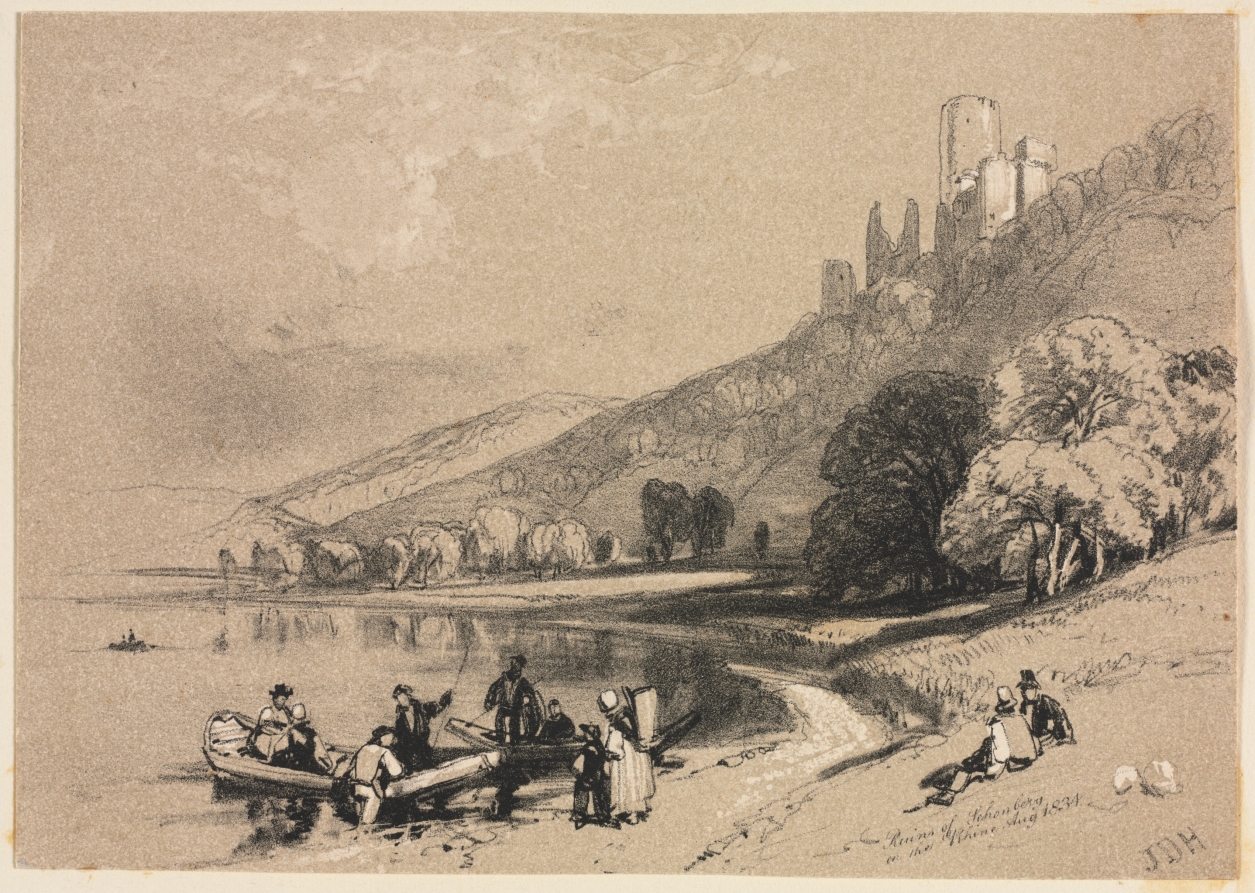 Sketches at Home and Abroad: Ruins of Schonberg on the Rhine