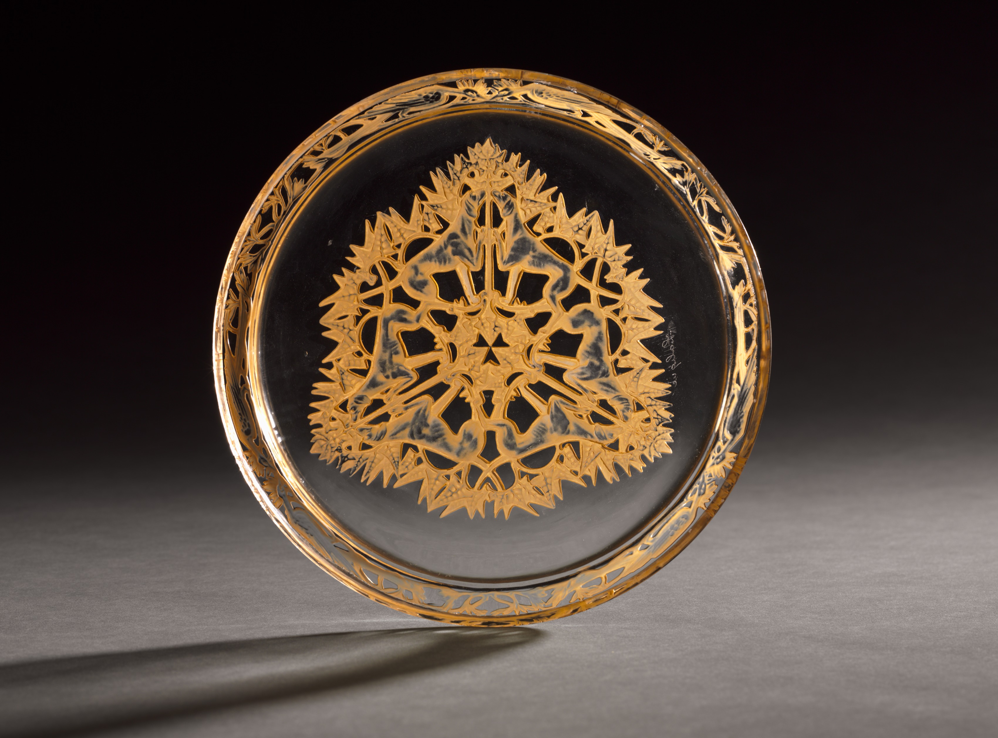 Hunting Dogs Plate (Assiette chasse chiens)