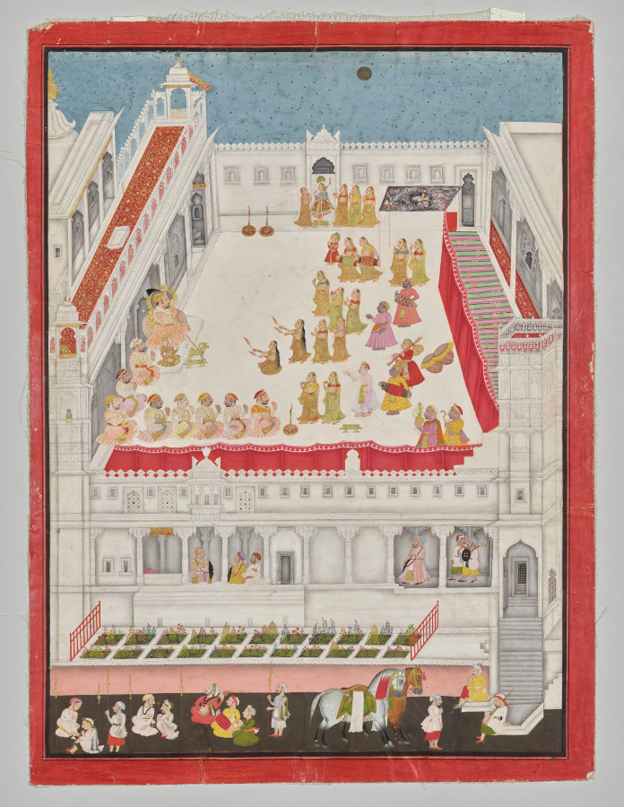 Maharana Jagat Singh Attending the Raslila