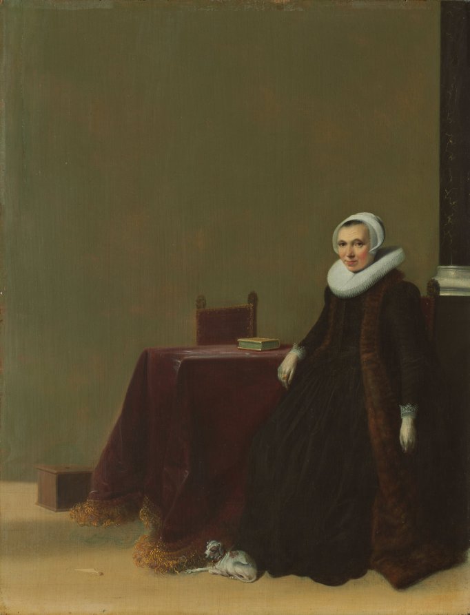 Portrait of a Woman with a Dog
