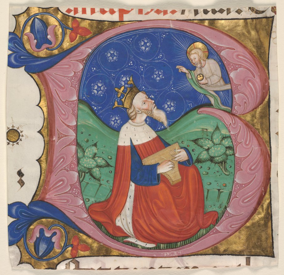 Initial "B" (eatus Vir) from a Choir Psalter
