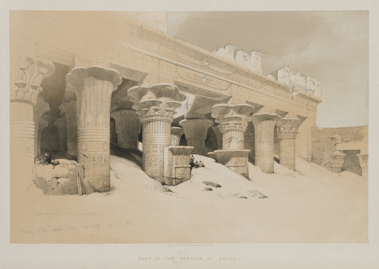Egypt and Nubia Volume I: Portico of the Temple Edfou, Upper Egypt