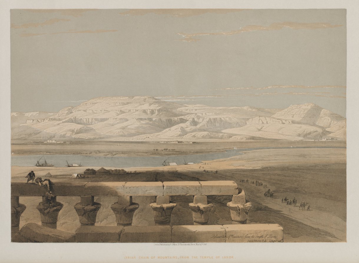 Egypt and Nubia, Volume I: Libyan Chain of Mountains, from the Temple of Luxor