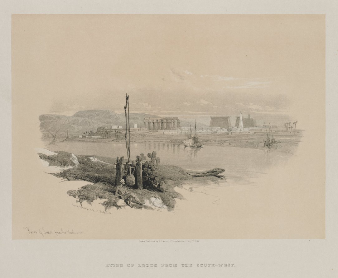 Egypt and Nubia, Volume I: Ruins of Luxor from the South-West