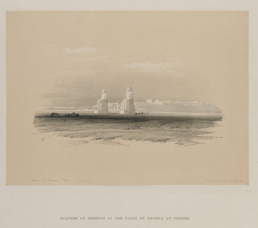 Egypt and Nubia, Volume I: Statues of Memnon, Thebes