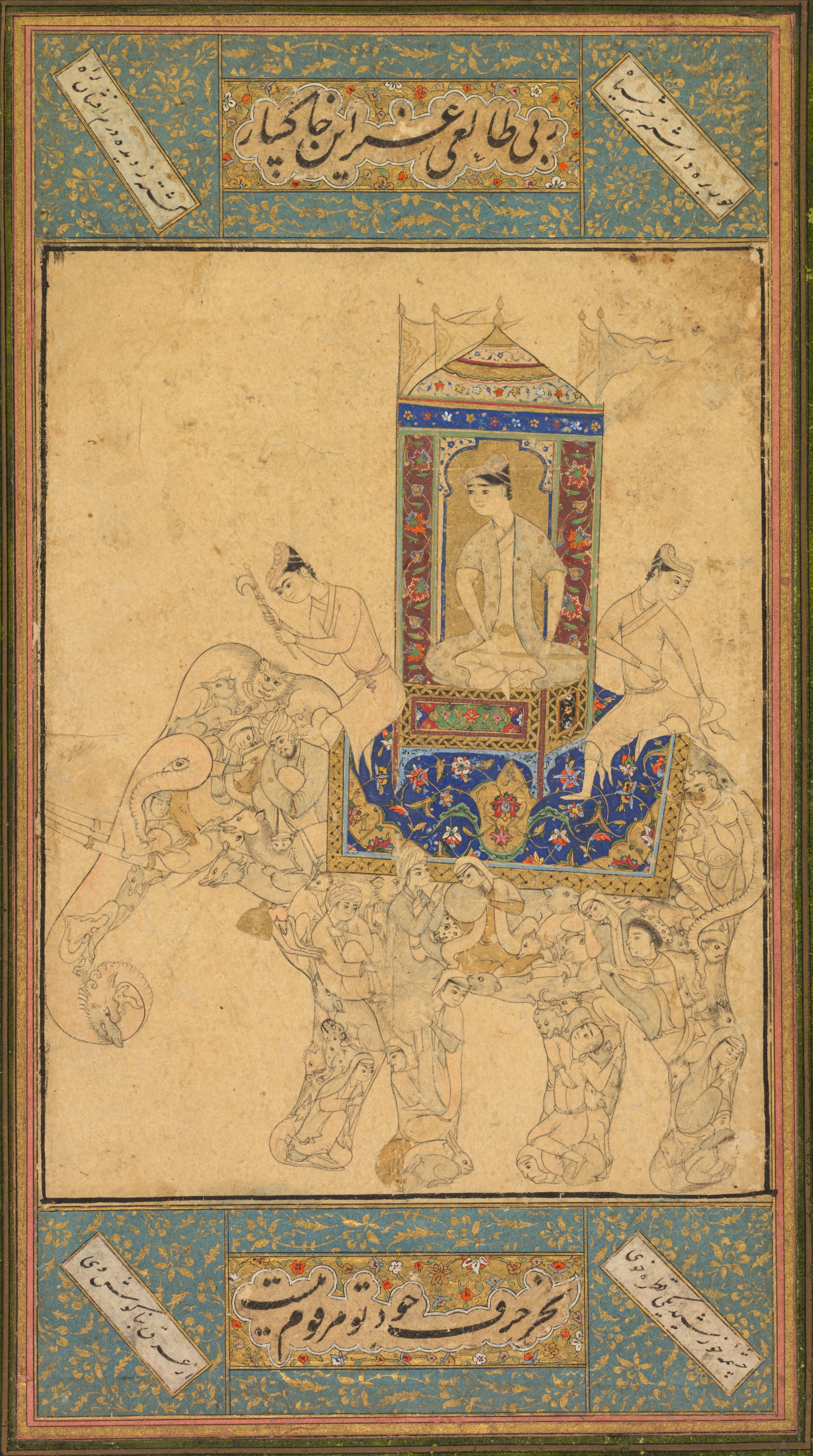 A prince riding a composite elephant | Cleveland Museum of Art