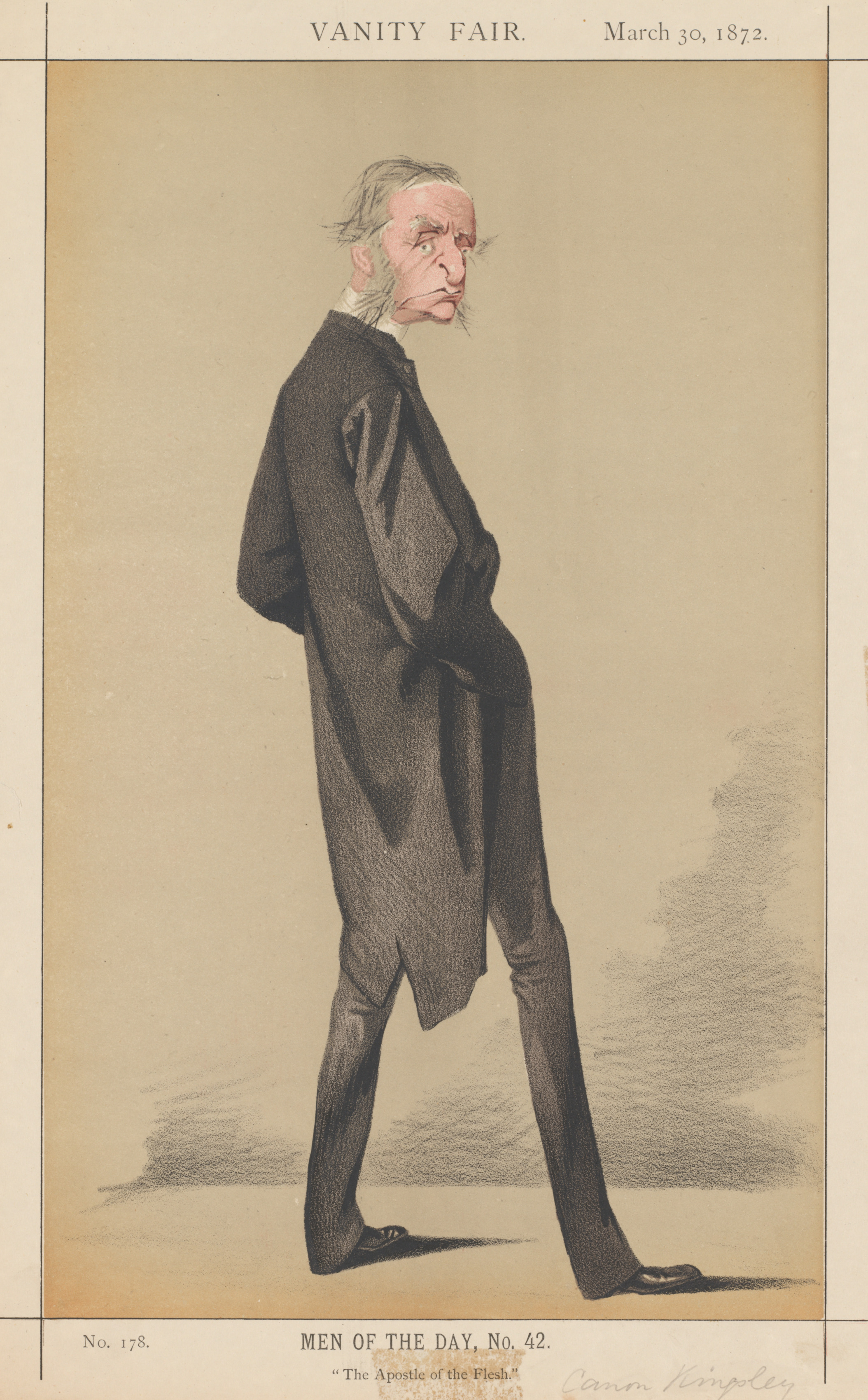 安い正本Vanity Fair/MEN OF THE DAY No.244/「William Schwenck Gilbert」/1881年 インテリア 人物画