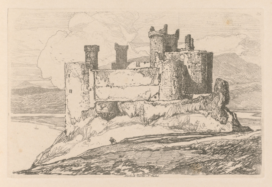 Liber Studiorum: Plate 25, Harlech Castle, N. Wales