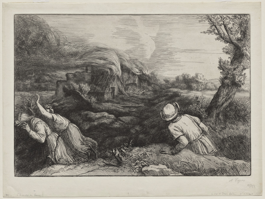 The Village in Flames (L'Incendie du Hameau)