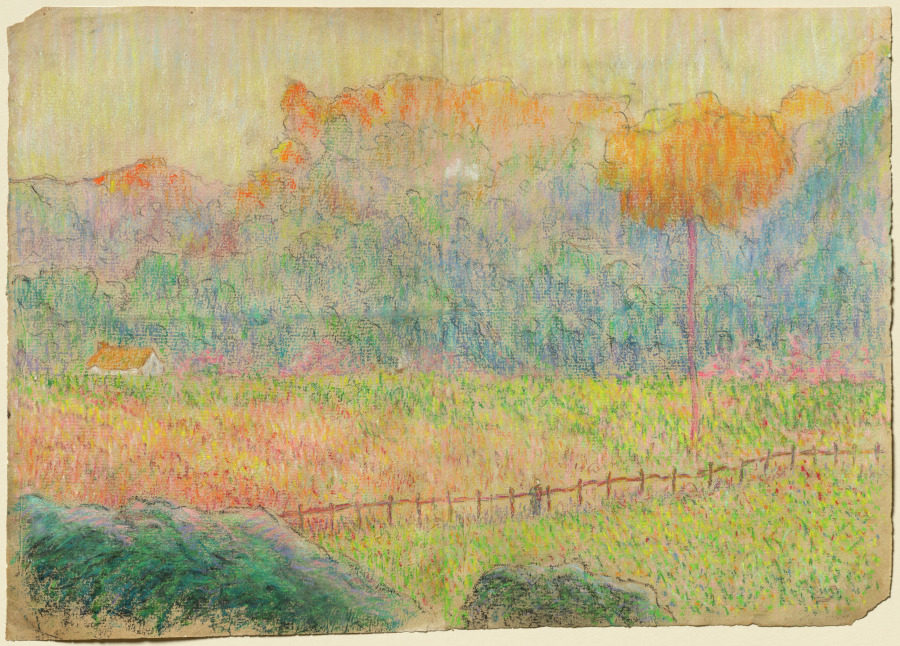 Study for "Landscape with Figure and Houses"