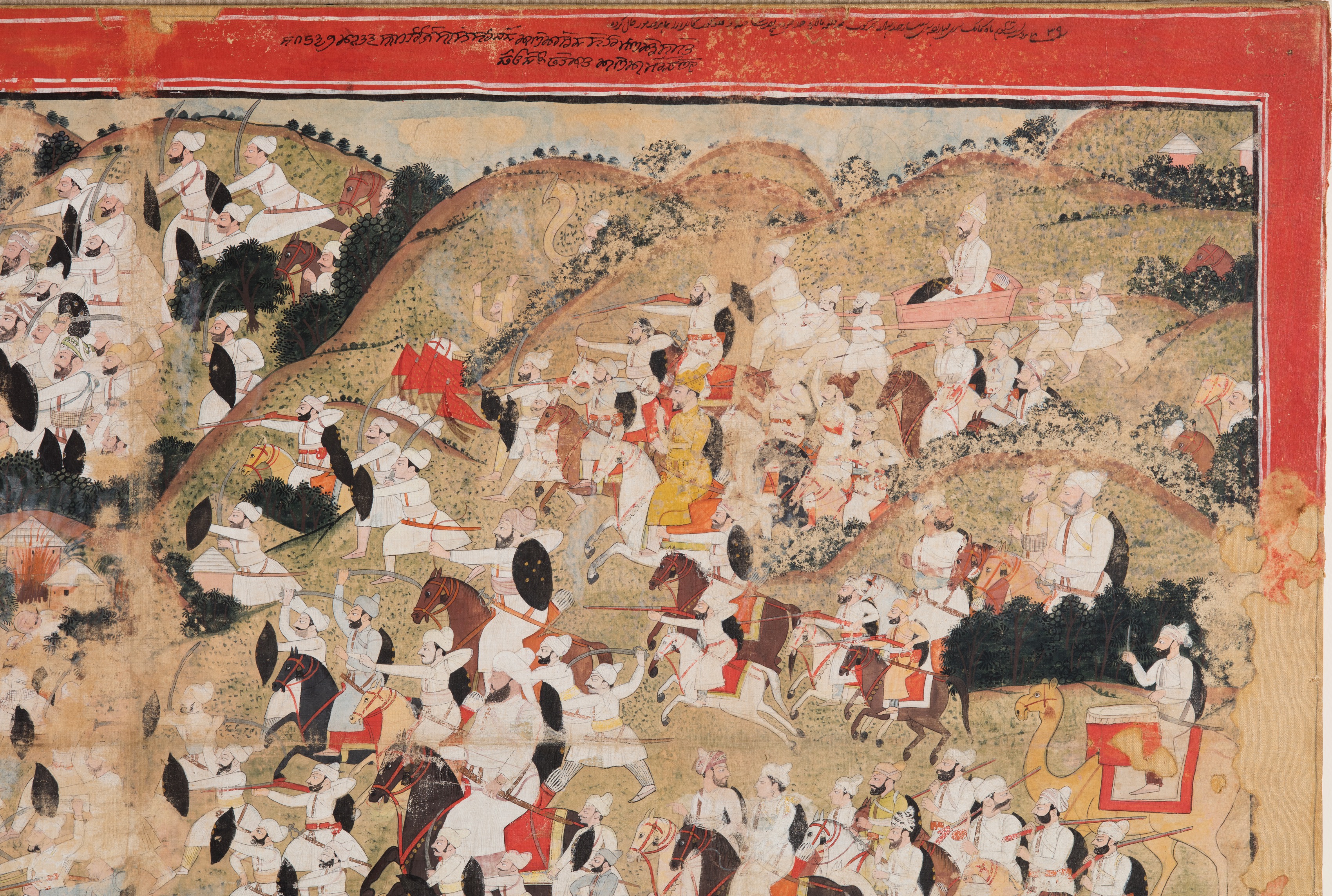 Raja Sansar Chand attacking Kangra Fort | Cleveland Museum of Art