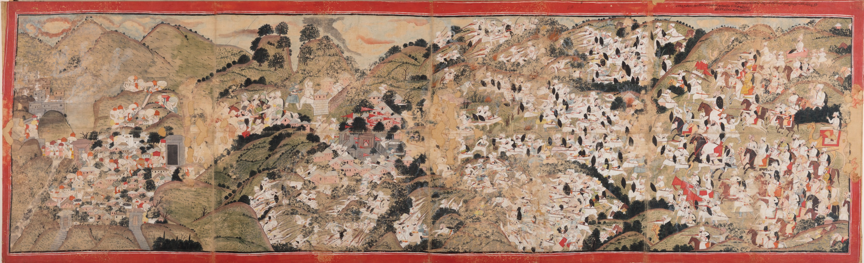 Raja Sansar Chand attacking Kangra Fort | Cleveland Museum of Art