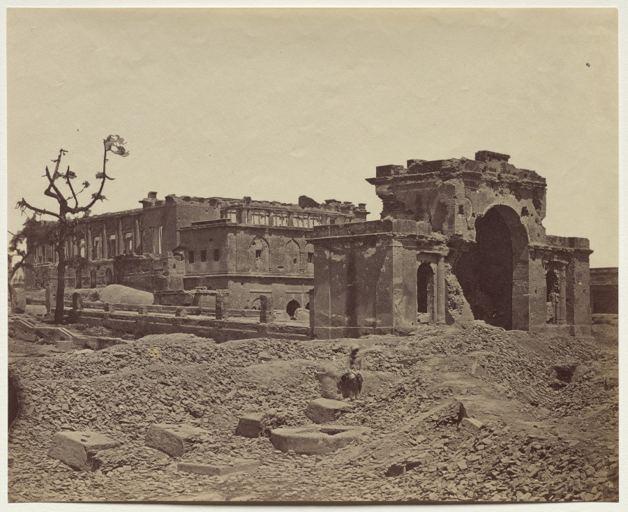 Gateway and Banquetting Room Inside the Residency, Used as  Hospital by the Garrison