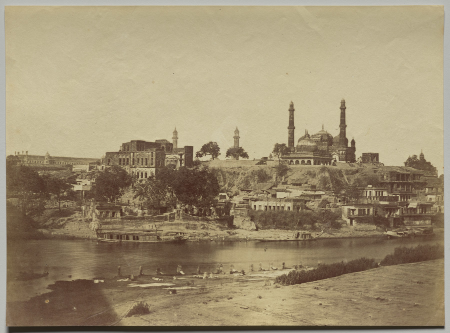 The Muchee Bhawan Fort and the Gomti River Taken from the Stone Bridge