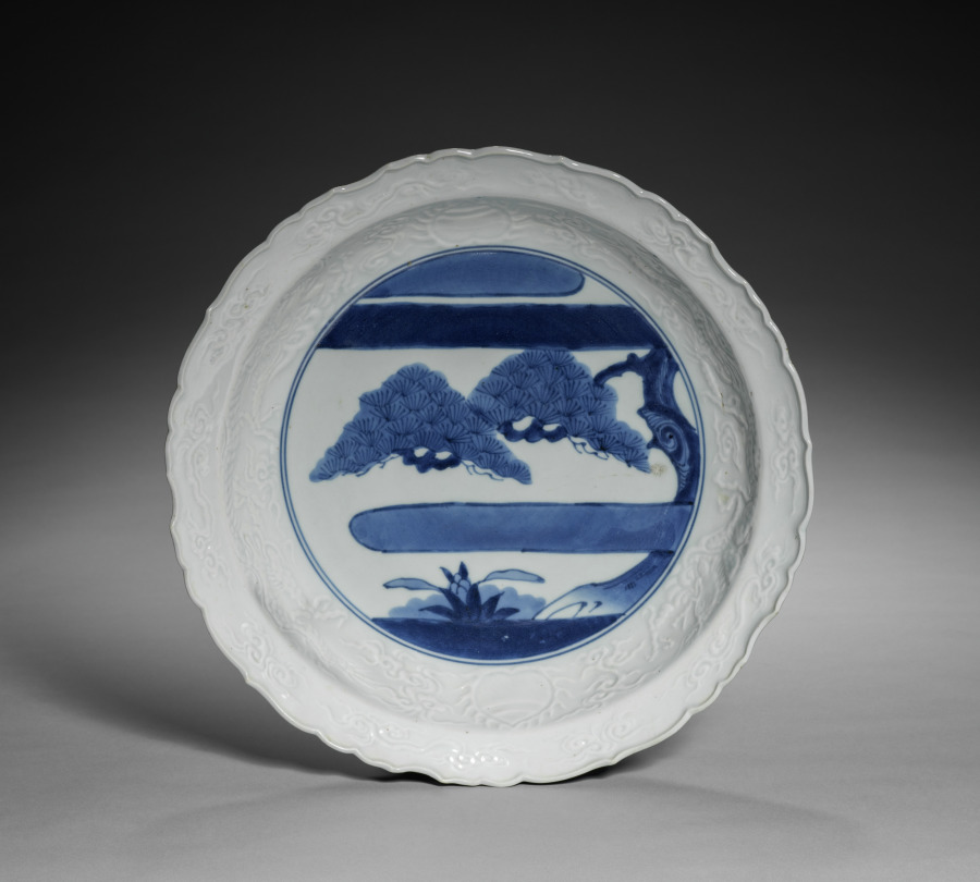 Large Dish with Landscape