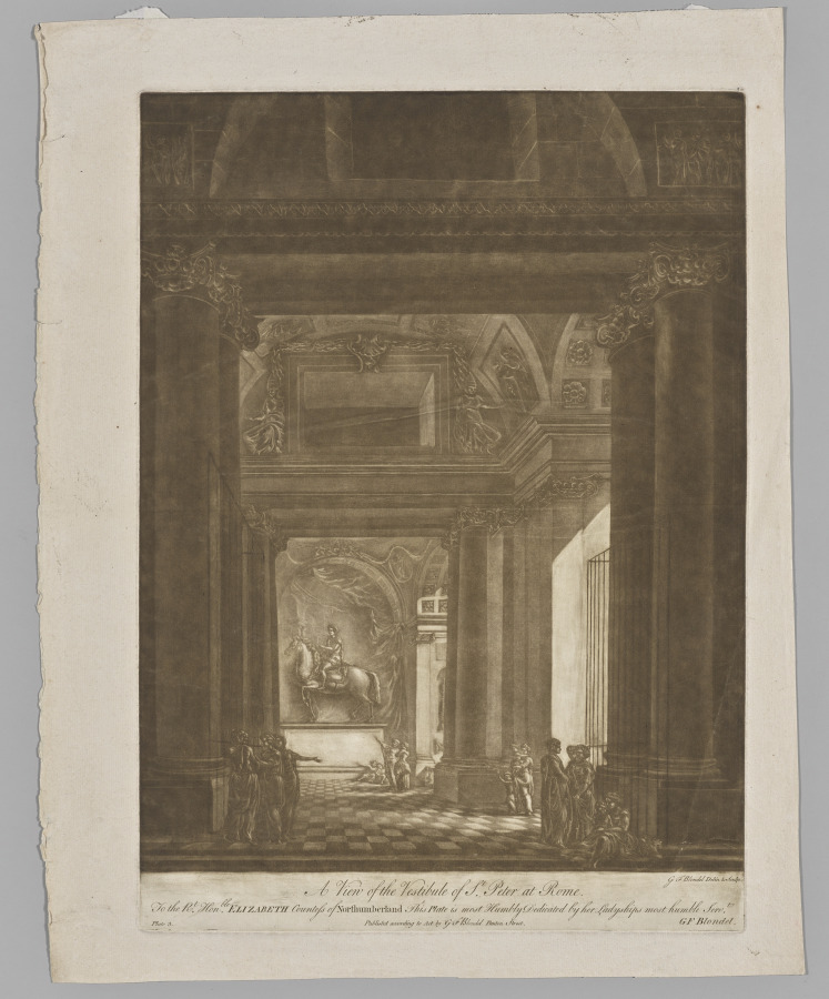 A View of the Vestibule of St. Peter at Rome