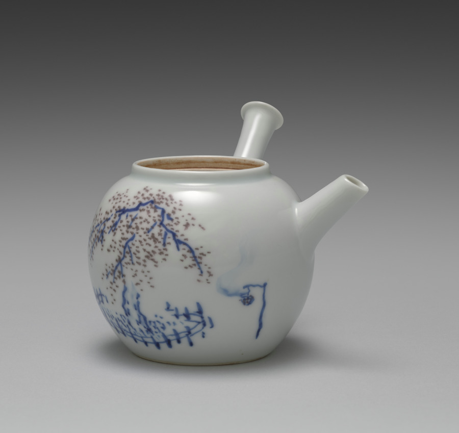 Teapot with Cherry at Night in Gion