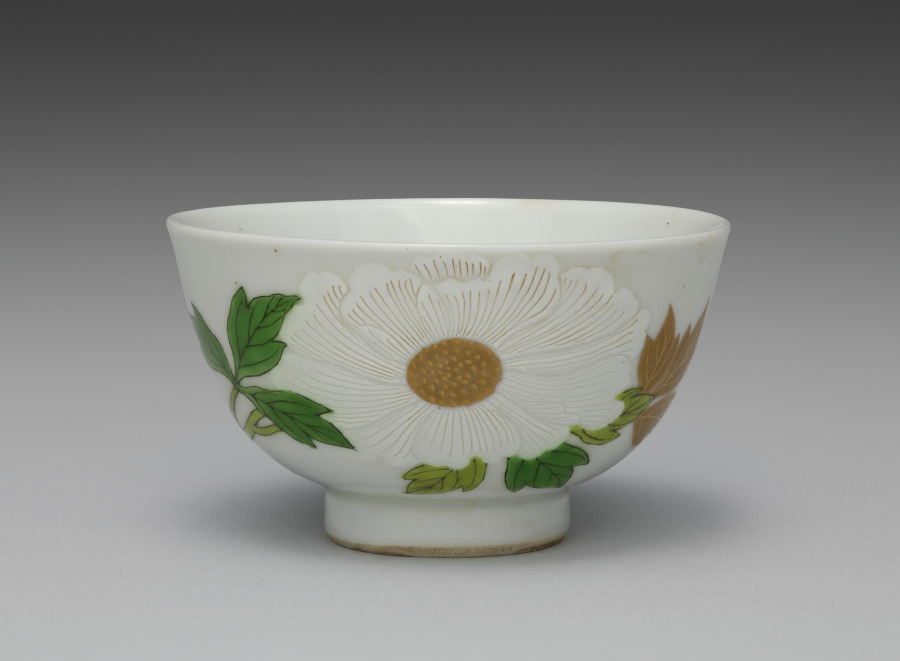 Teabowl from Teabowls with Peony and Crabapple