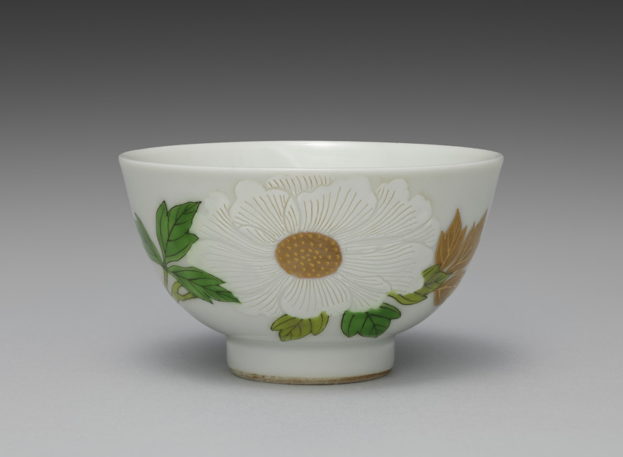 Teabowl from Teabowls with Peony and Crabapple