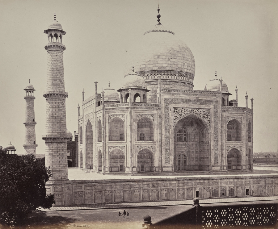 Agra. View of the Taj from a Corner in the Quadrangle