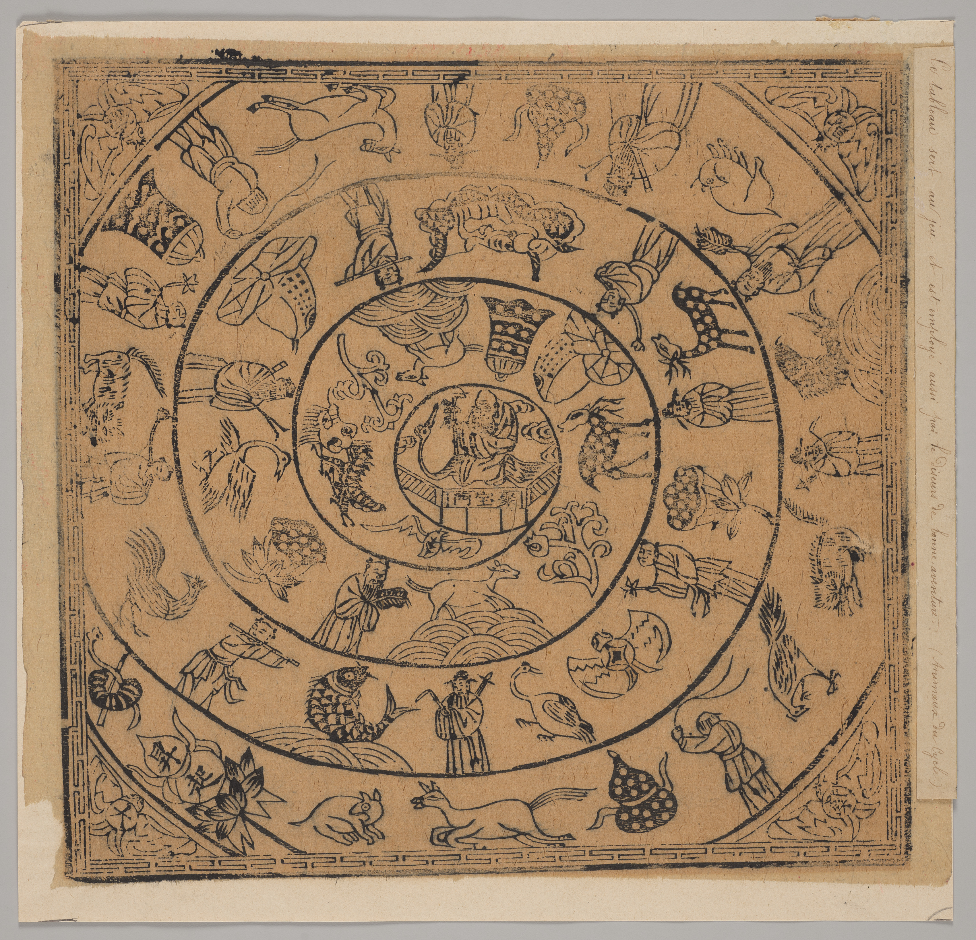 Unknown artist, Eight Immortals Honoring the God of Longevity