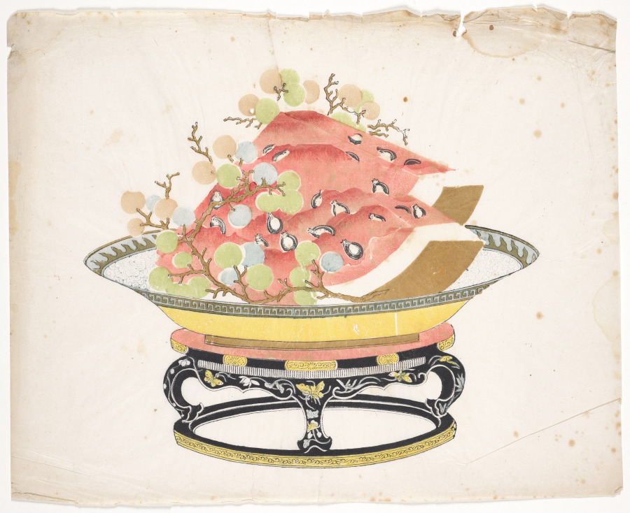 Watermelon and Grapes