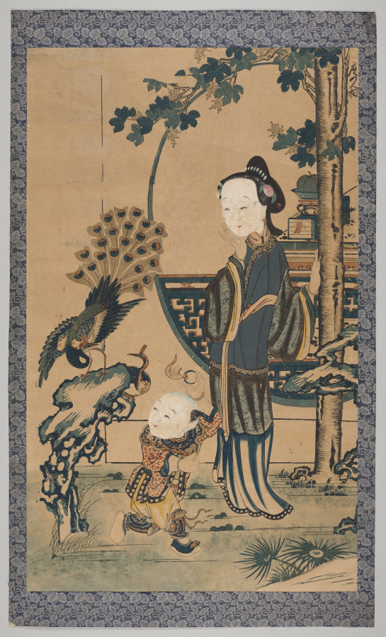 Mother with Sons Playing Music by an unrecorded maker, The Cleveland Museum of Art