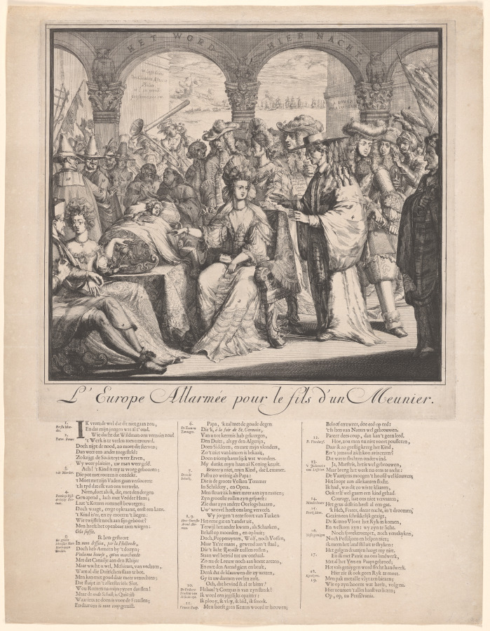 Europe in an uproar over the son of a miller — Romeyn de Hooghe