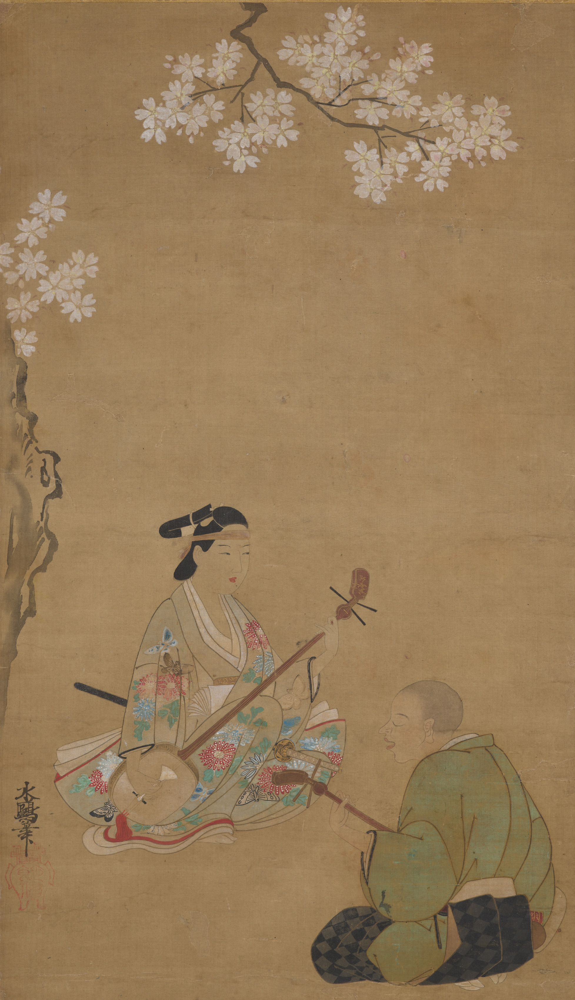 Tamura Suio, Performing Beneath the Flowers
