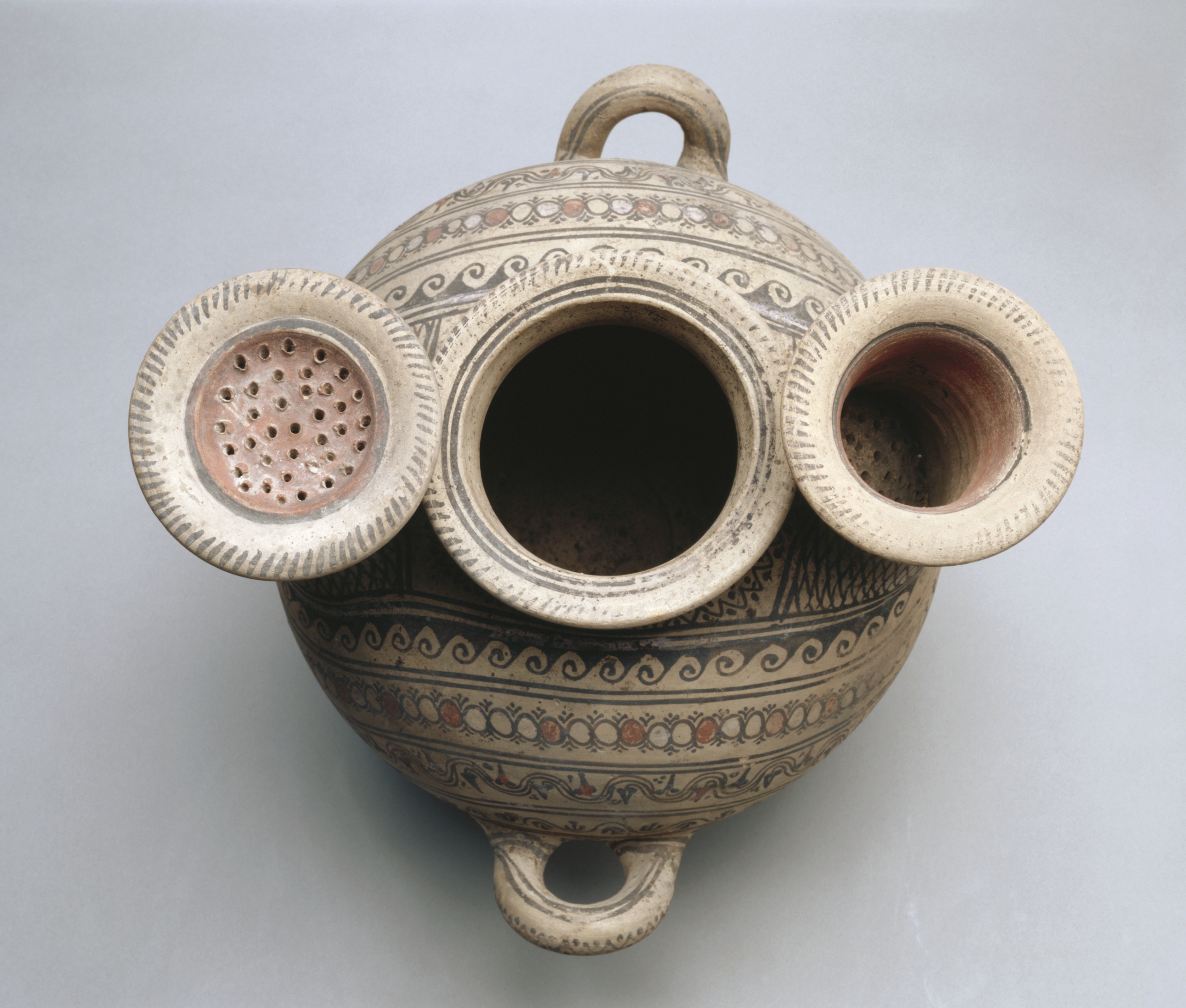 Two-Spouted Strainer Askos (Flask) with Lid | Cleveland Museum of Art