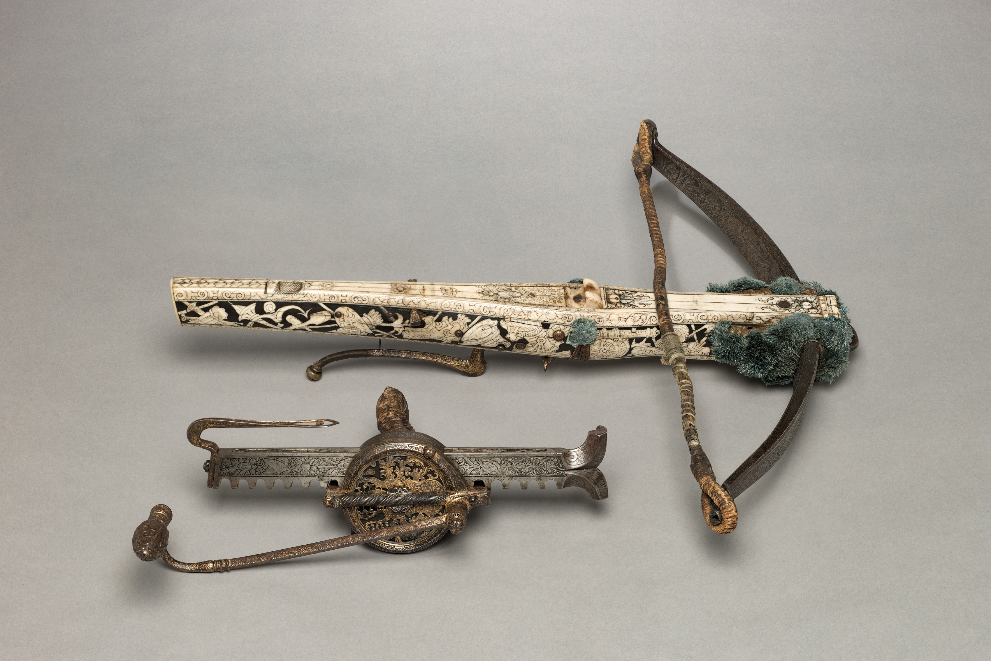 Crossbow and Cranequin of Elector Augustus I of Saxony