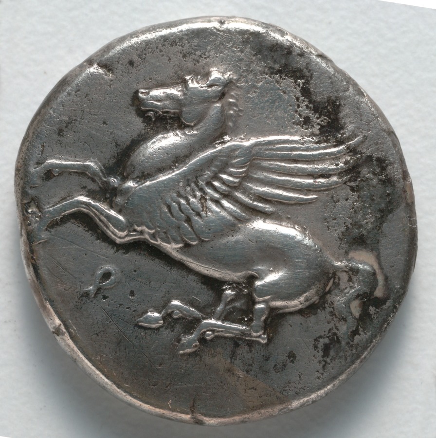 Stater: Pegasos (obverse); Head of Athena (reverse) | Cleveland