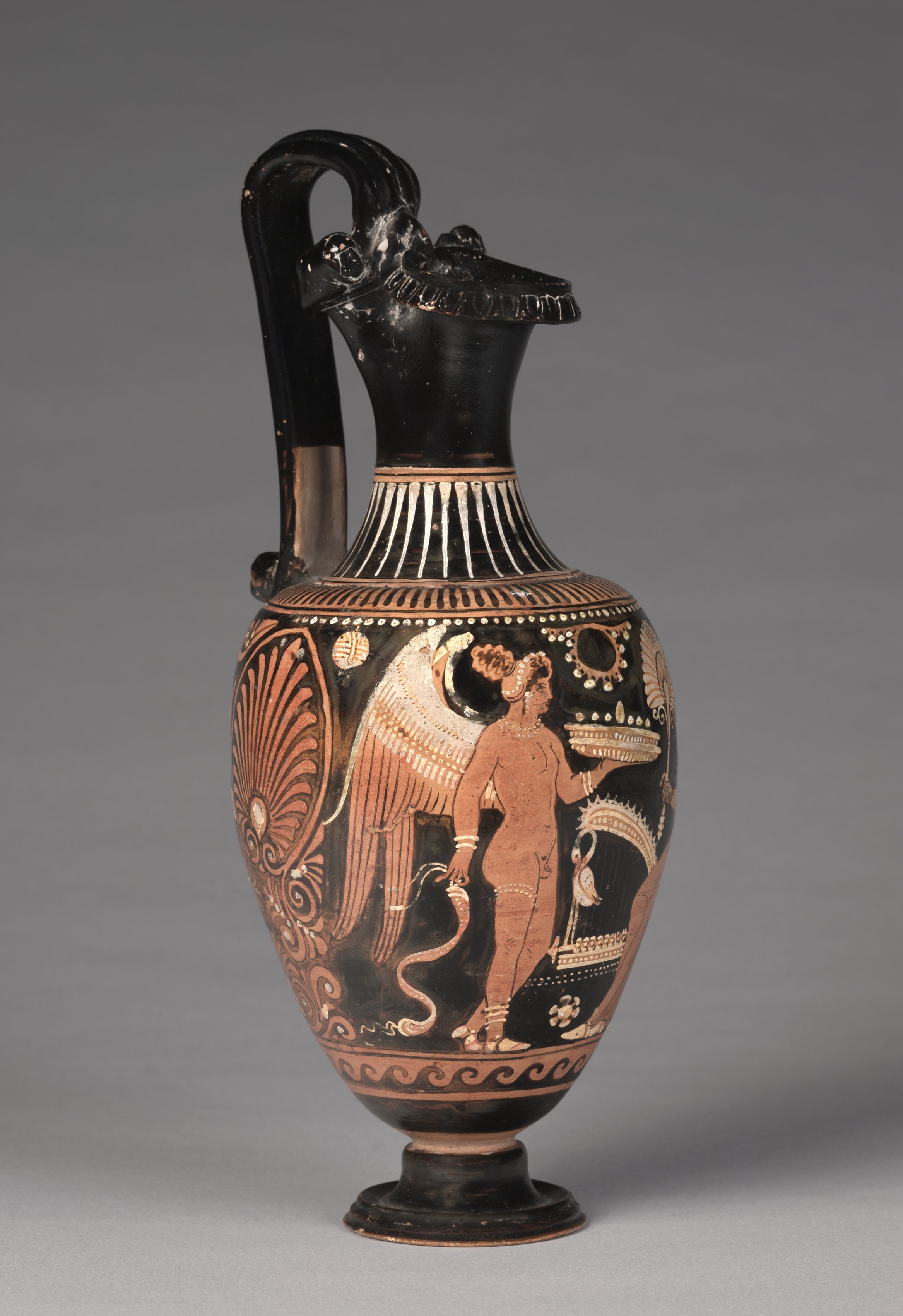 Red-Figure Oinochoe (Wine Jug): Eros and Woman | Cleveland Museum