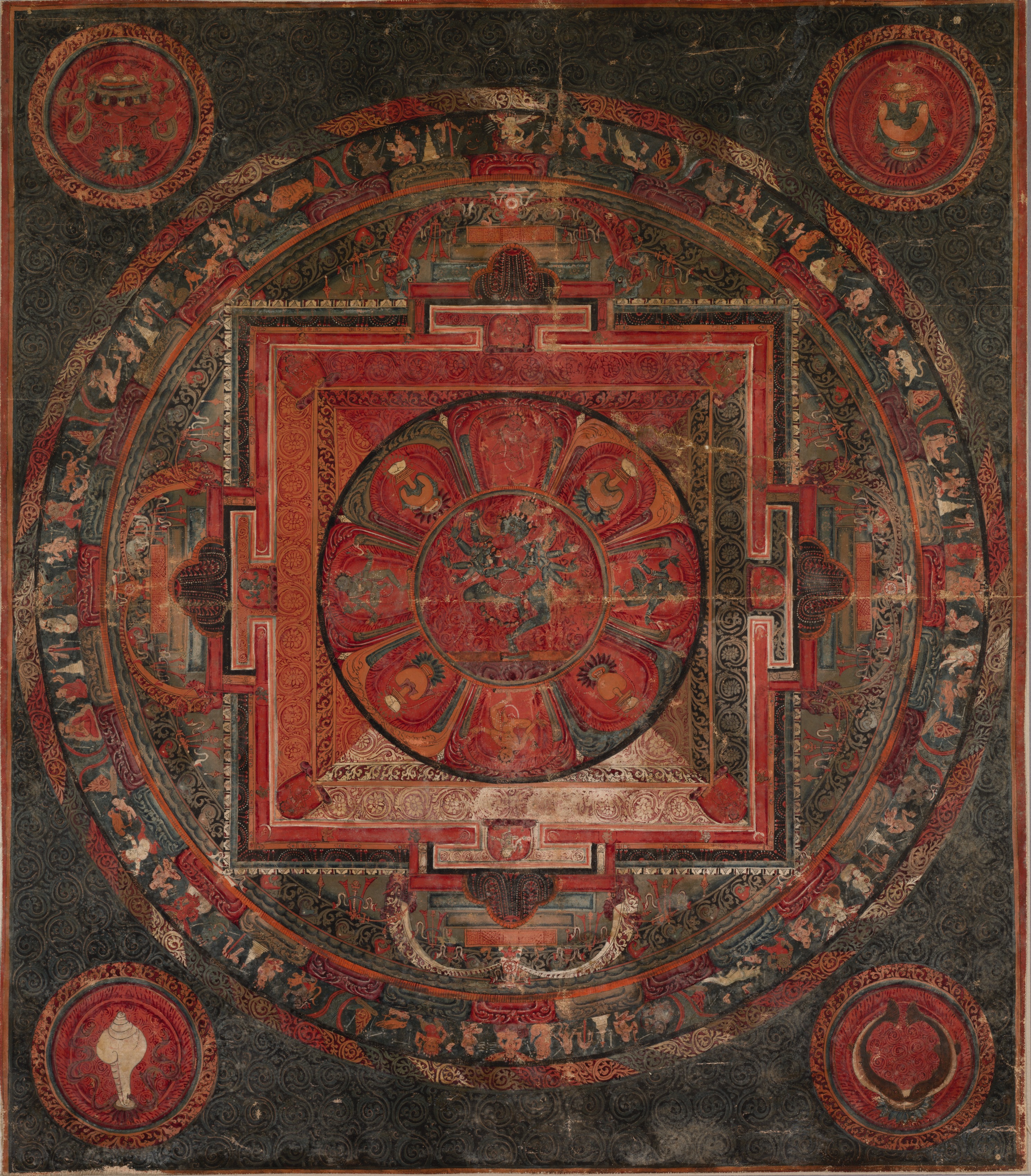 Mandala of Chakrasamvara and Vajravarahi | Cleveland Museum of Art