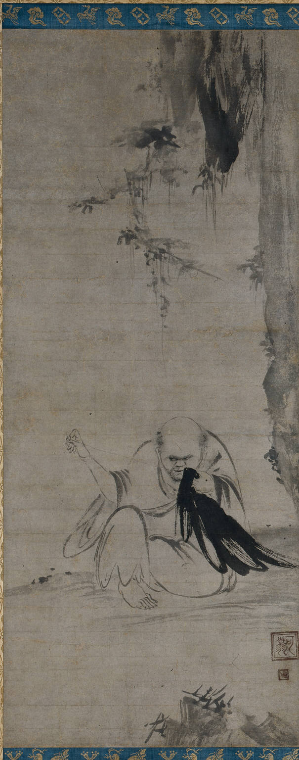 Monk Mending Clothes in the Morning Sun (Chōyō Hotetsuzu