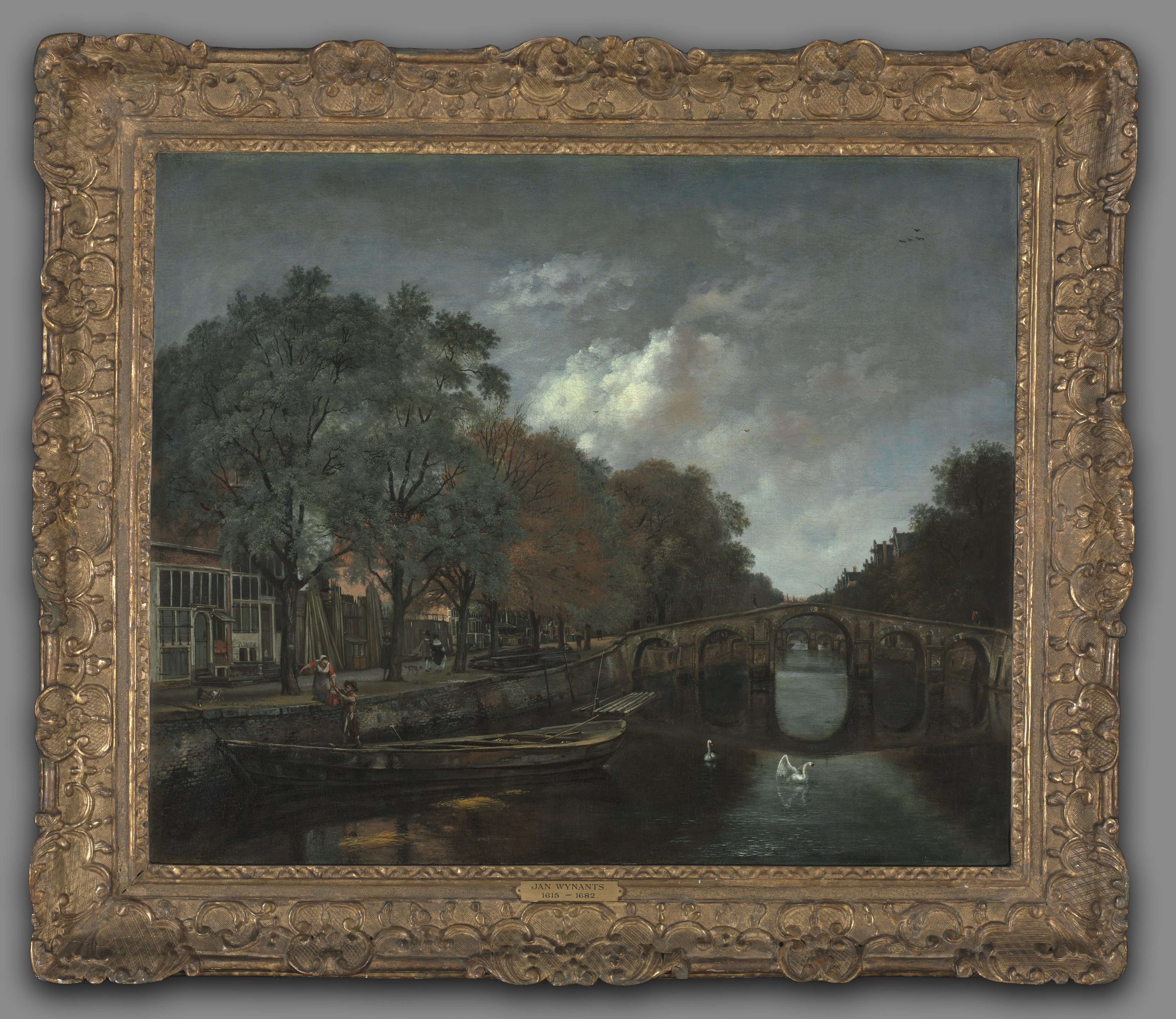 ジョン・ヘンリー・トワックトマン、「CANAL SCENE, HOLLAND」 ジョン・ヘンリー・トワックトマン、「CANAL SCENE, HOLLAND