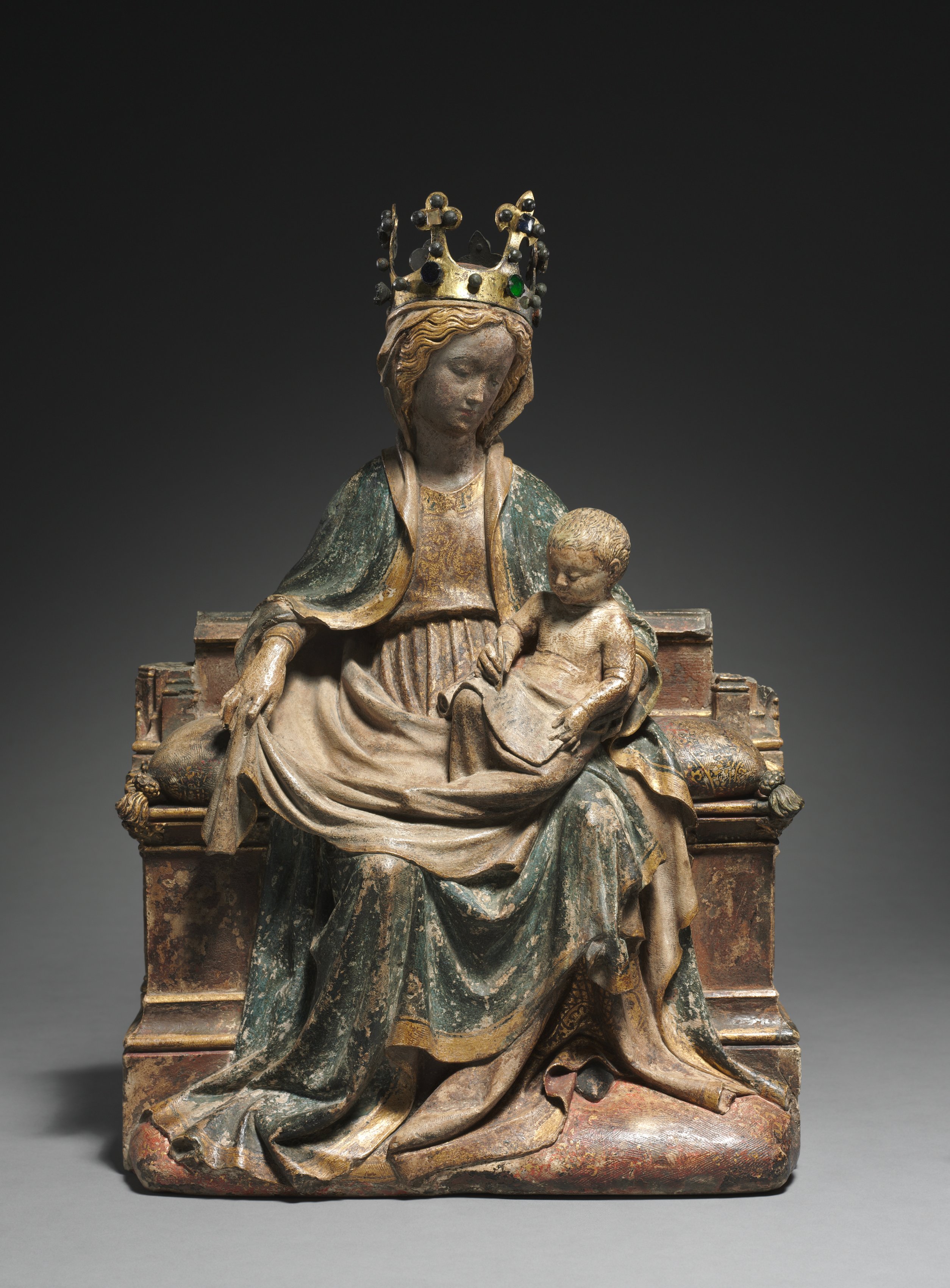 Enthroned Virgin with the Writing Christ Child | Cleveland Museum