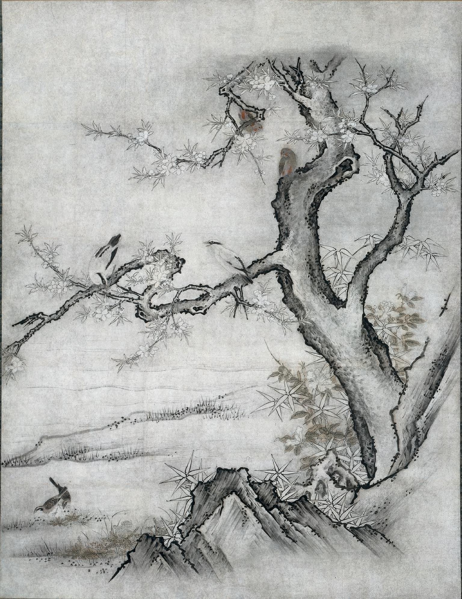 Flowers and Birds in a Spring Landscape | Cleveland Museum of Art