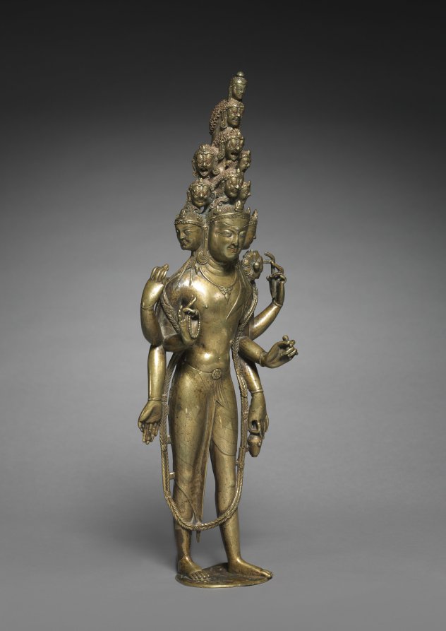 ※1点物『古の符術：アンモライトステイヴ』ナブロカルスタフィールと聖アンナ Eleven-Headed Bodhisattva of Compassion (Avalokiteshvara