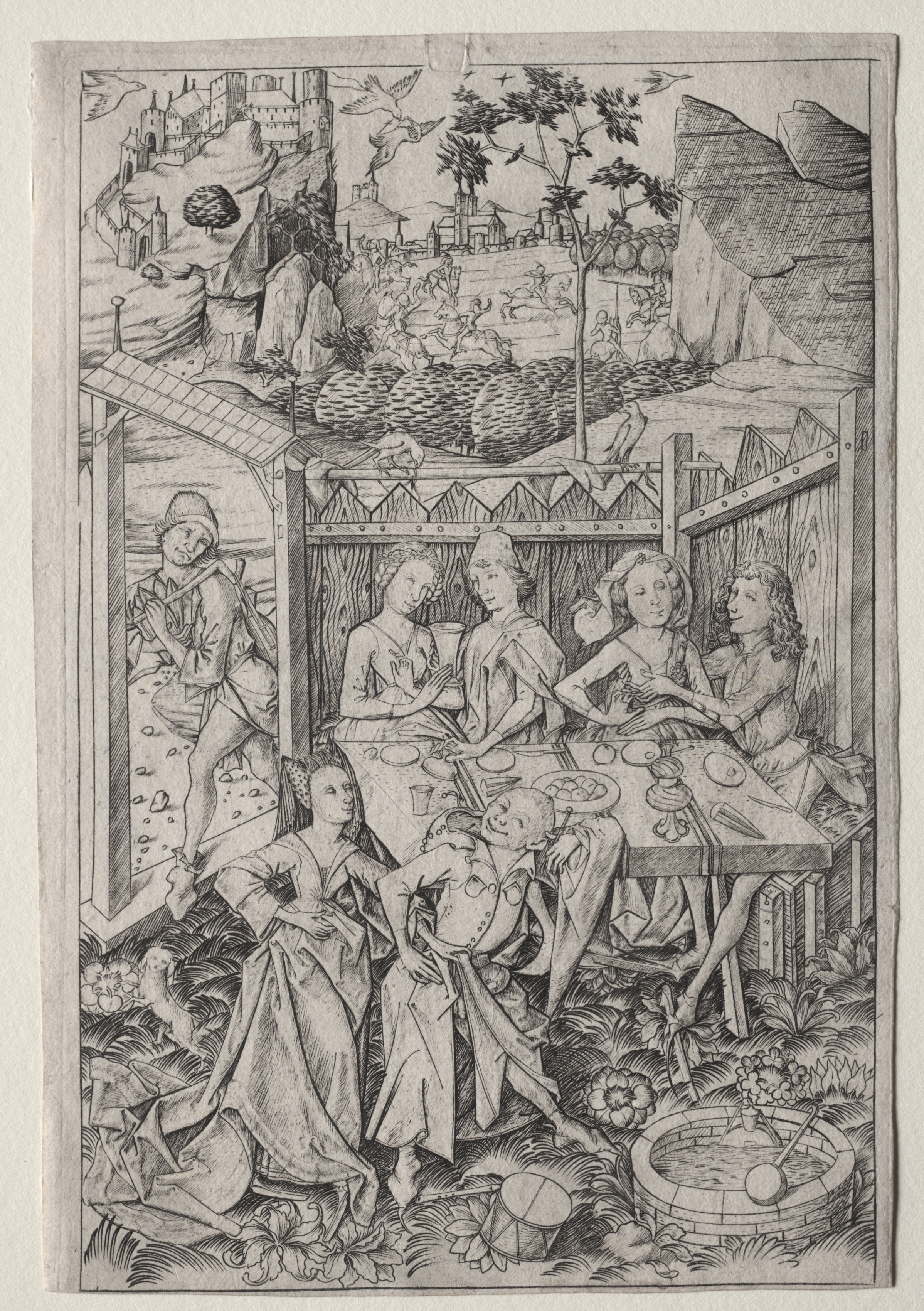 The Garden of Love (Large Plate) | Cleveland Museum of Art